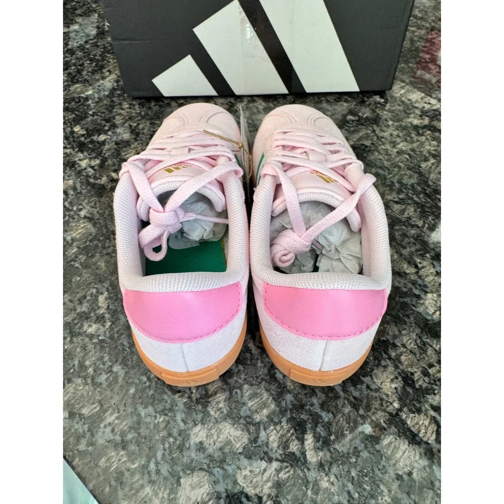 Adidas VL Court 3.0 K Kids Sneakers Pink Green Gum Sole KI9260‎ Size 13K NEW